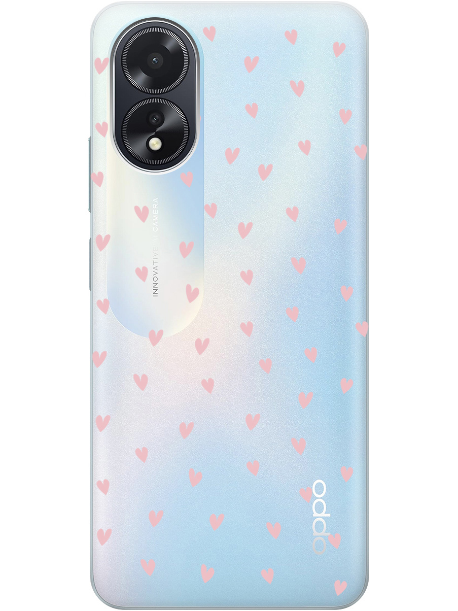 Силиконовый чехол на Oppo A18 / A38 с принтом "Розовые сердечки" прозрачный, Прозрачный;розовый, 777772191
Силиконовый чехол на Oppo A18 / A38 с принтом "Розовые сердечки" прозрачный, Прозрачный;розовый, 777772191