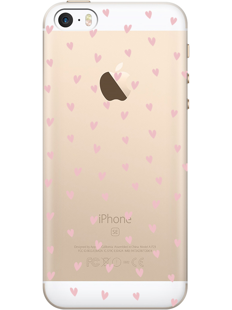 Силиконовый чехол на Apple iPhone SE / 5s / 5 с принтом "Розовые сердечки" прозрачный, Прозрачный;розовый, 713830291
Силиконовый чехол на Apple iPhone SE / 5s / 5 с принтом "Розовые сердечки" прозрачный, Прозрачный;розовый, 713830291