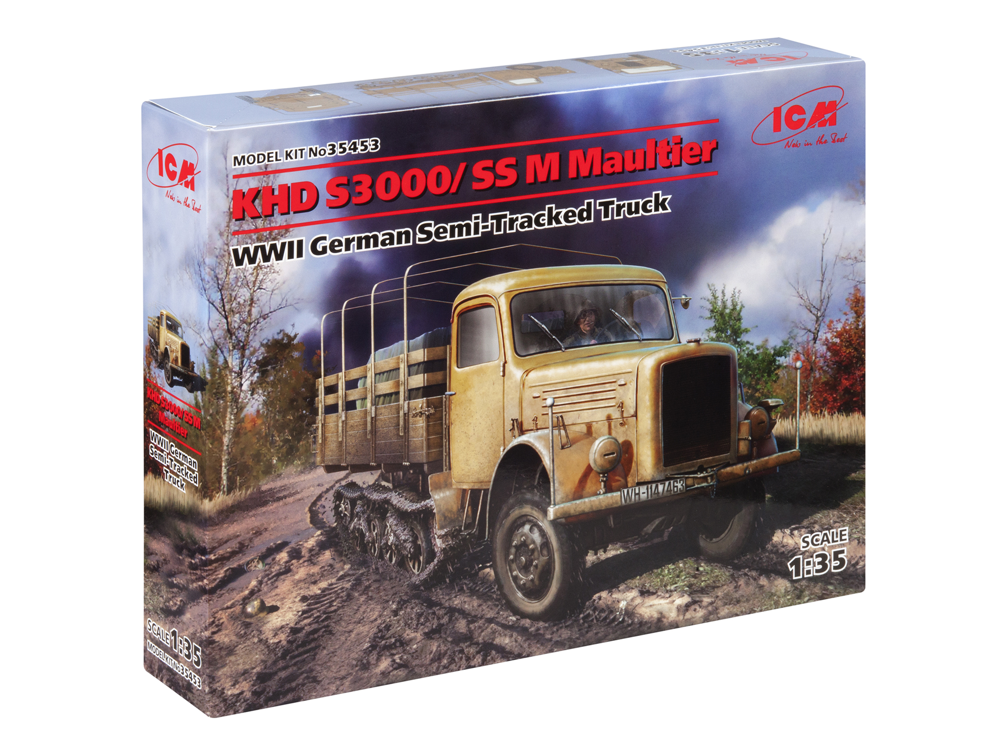 Сборная модель ICM 1/35 Герман полугусен грузовой автомобиль KHD S3000/SS M Maultier 35453
Сборная модель ICM 1/35 Герман полугусен грузовой автомобиль KHD S3000/SS M Maultier 35453