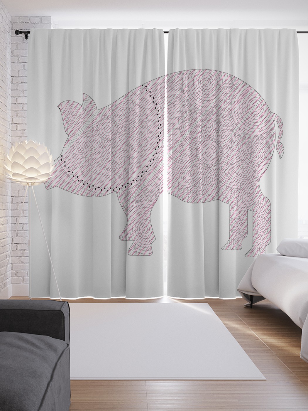 Шторы JoyArty с фотопечатью "Свинья в орнаменте" из сатена, 290х265 см, Свинья в орнаменте
Шторы JoyArty с фотопечатью "Свинья в орнаменте" из сатена, 290х265 см, Свинья в орнаменте