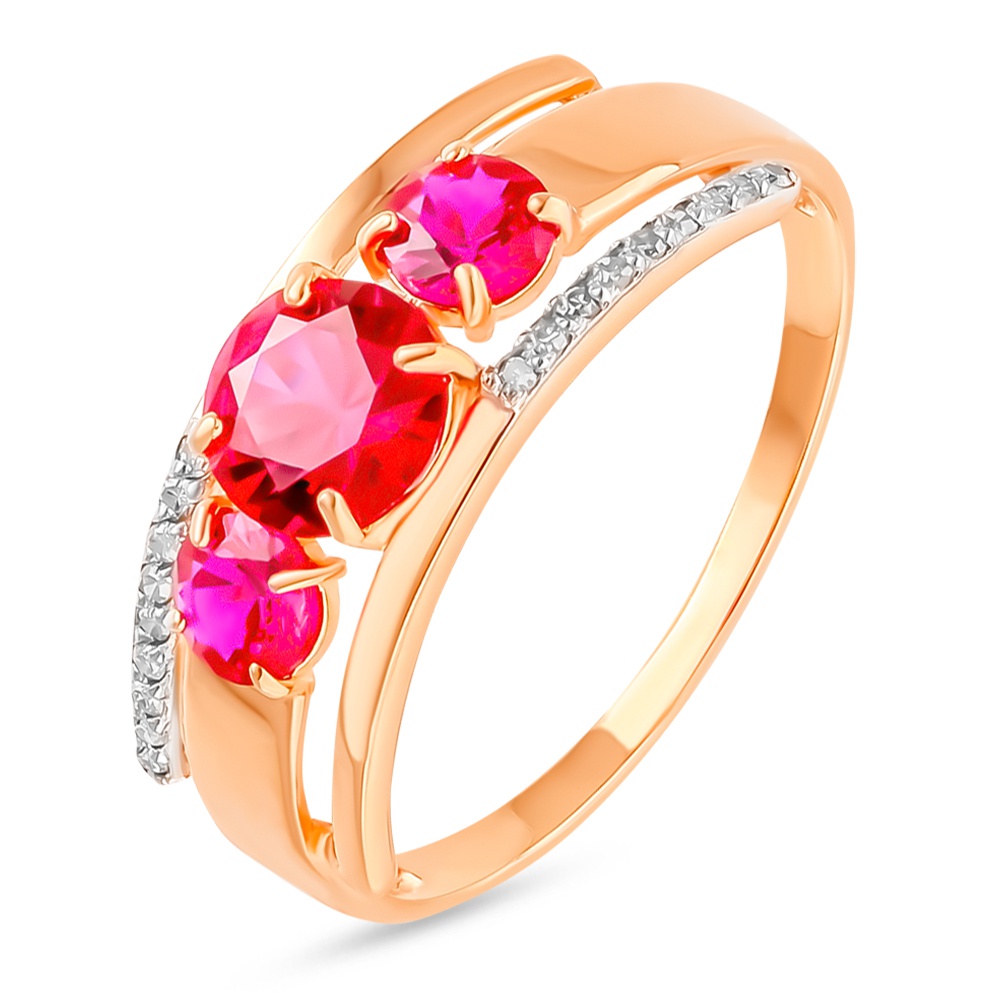 Кольцо из красного золота р. 585Gold 4300133817, рубин искусственный/бриллиант, 4300133817
Кольцо из красного золота р. 585Gold 4300133817, рубин искусственный/бриллиант, 4300133817
