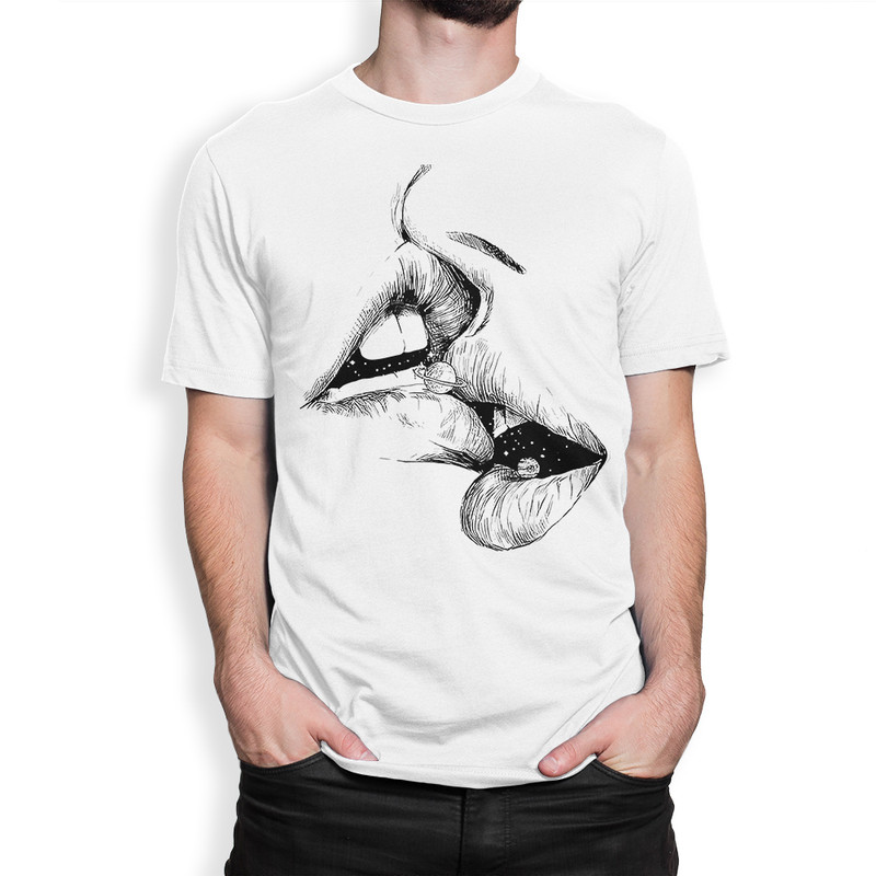 фото Футболка мужская космический поцелуй dream shirts белая l