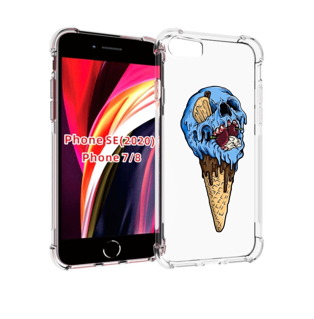 Чехол MyPads мороженное череп для iPhone 7 4.7 / iPhone 8 / iPhone SE 2 (2020), Прозрачный, Tocco
Чехол MyPads мороженное череп для iPhone 7 4.7 / iPhone 8 / iPhone SE 2 (2020), Прозрачный, Tocco