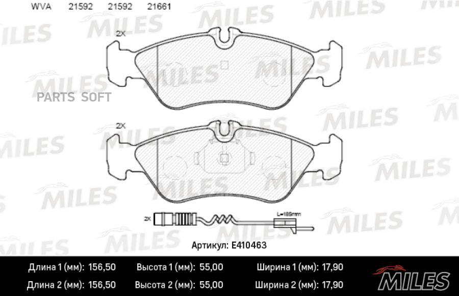 Колодки Тормозные Mercedes W460/W463/Sprinter (901-904)/Vw Lt 97>07 Задние Miles арт. E410
Колодки Тормозные Mercedes W460/W463/Sprinter (901-904)/Vw Lt 97>07 Задние Miles арт. E410