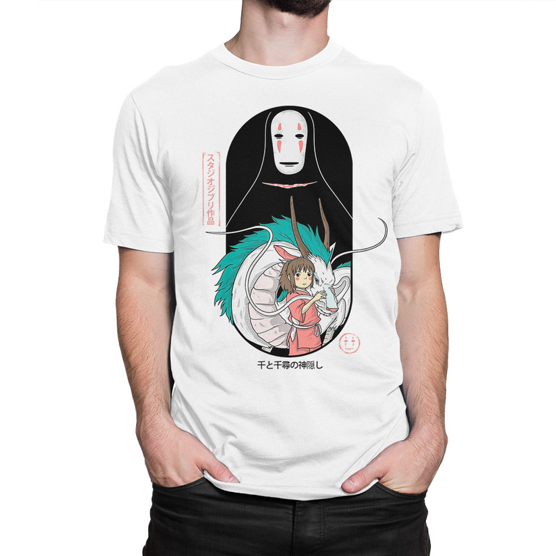 фото Футболка мужская унесенные призраками (студия гибли) dream shirts белая l