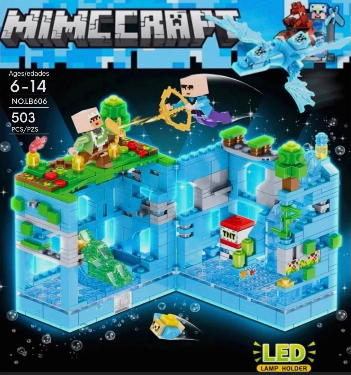 Конструктор Shop for you My World Mineсraft Битва с Ледяным Драконом L4 503 детали, L4
Конструктор Shop for you My World Mineсraft Битва с Ледяным Драконом L4 503 детали, L4