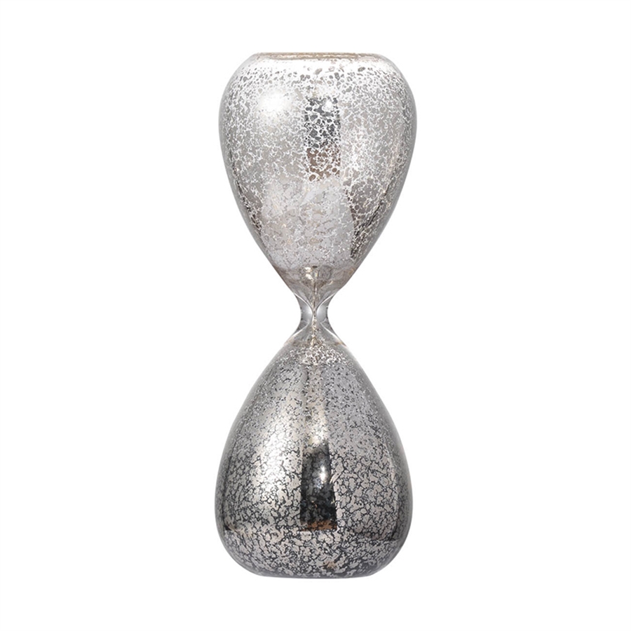 фото Декоративное изделие песочные часы 9x9x25см glasar 75017-whit
