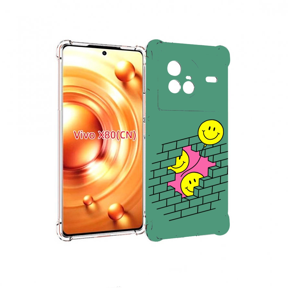 фото Чехол mypads шарики в стене для vivo x80