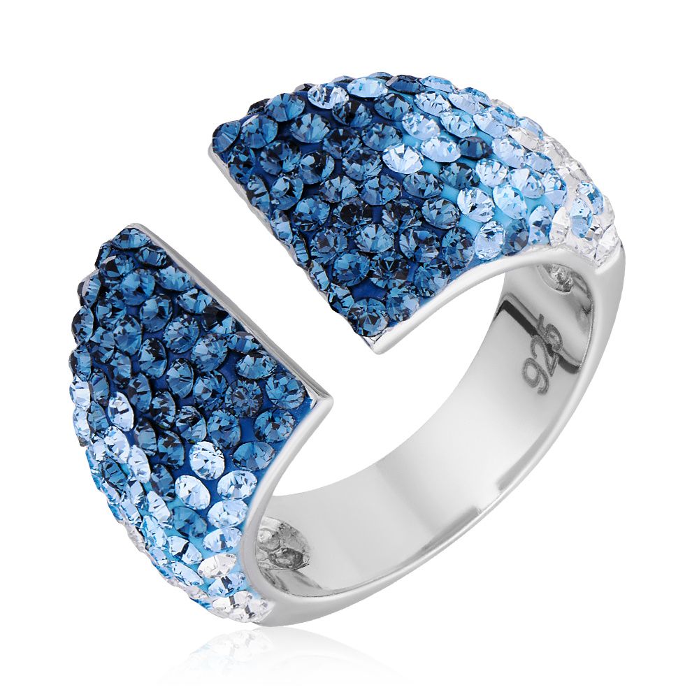 фото Кольцо из серебра с swarovski ювелир карат 0906c01016
