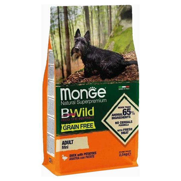MONGE MONGE BWILD GRAIN FREE DOG ADULT MINI DUCK беззерновой для взрослых собак маленьких
MONGE MONGE BWILD GRAIN FREE DOG ADULT MINI DUCK беззерновой для взрослых собак маленьких
