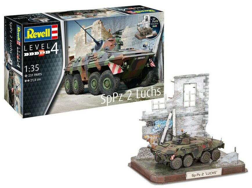 Сборная модель Revell 1/35 Боевая разведывательная машина Рысь и стена из 3D паззла 03321
Сборная модель Revell 1/35 Боевая разведывательная машина Рысь и стена из 3D паззла 03321