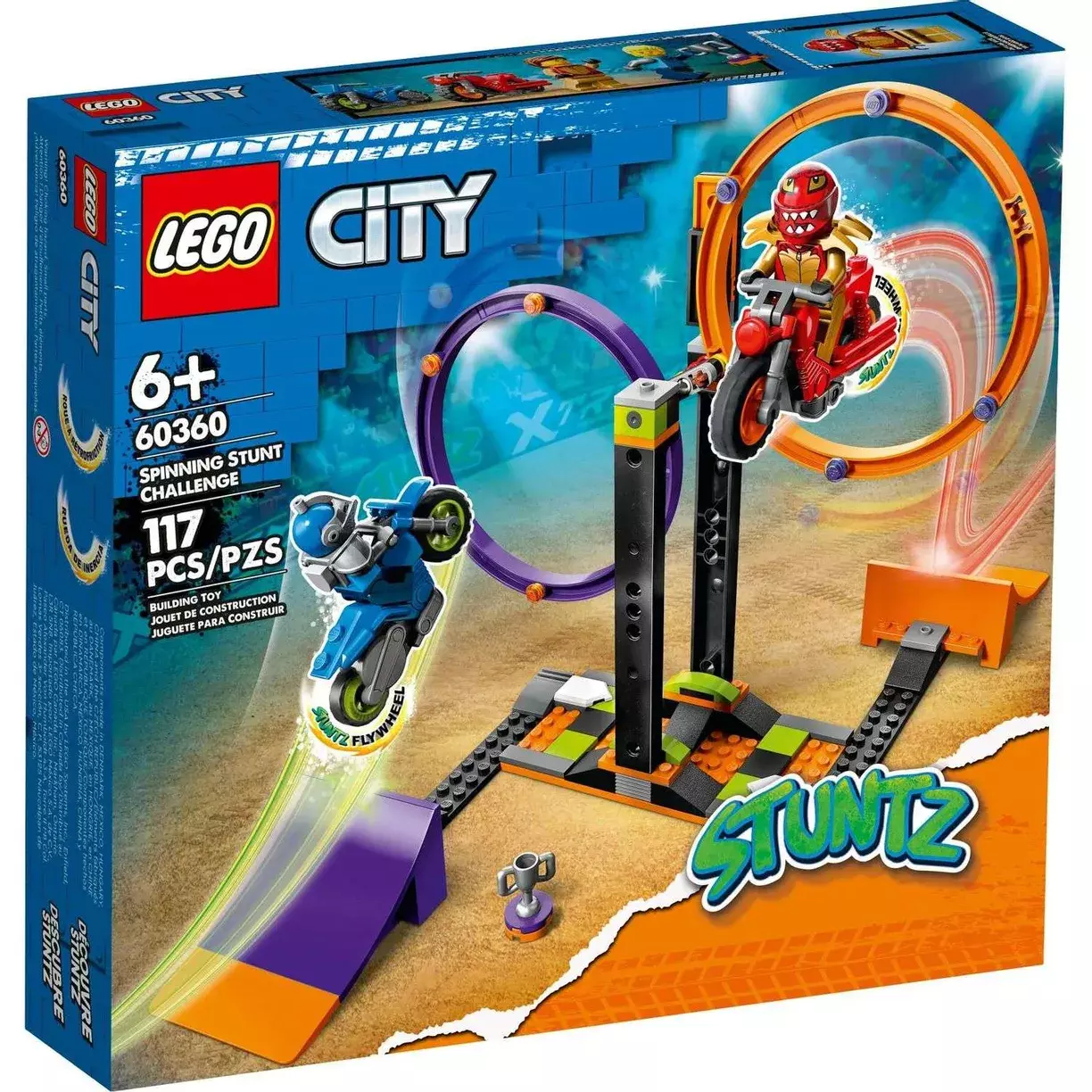 Конструктор LEGO City Stuntz 60360 Испытание каскадеров с вращением, Испытание каскадеров с вращением
Конструктор LEGO City Stuntz 60360 Испытание каскадеров с вращением, Испытание каскадеров с вращением