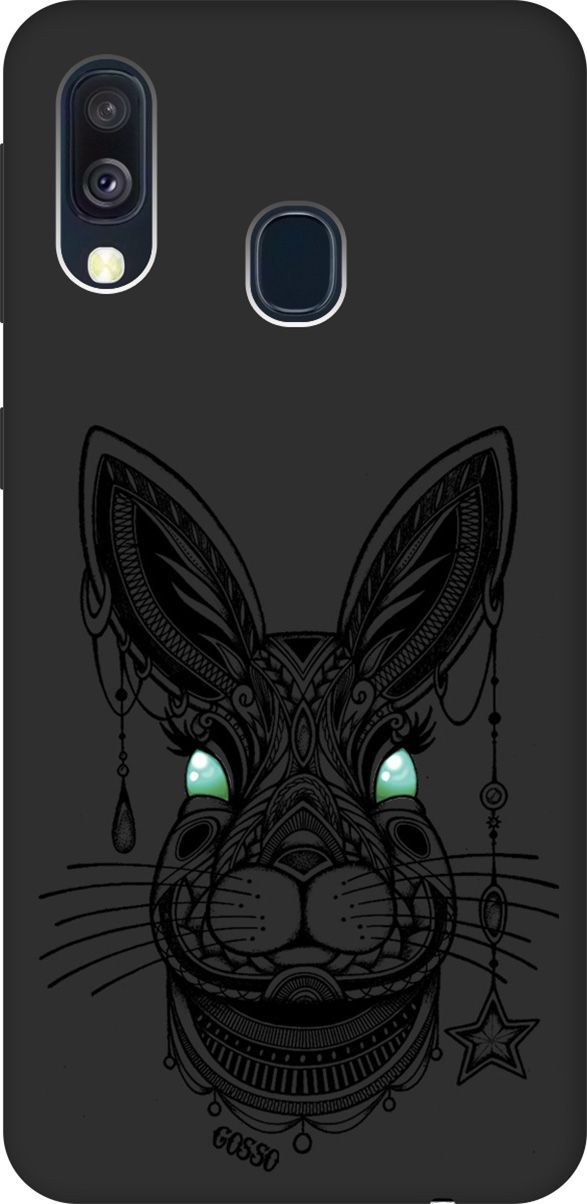 Матовый чехол на Samsung Galaxy A40 с принтом "Grand Rabbit" черный, Черный;голубой, 616
Матовый чехол на Samsung Galaxy A40 с принтом "Grand Rabbit" черный, Черный;голубой, 616