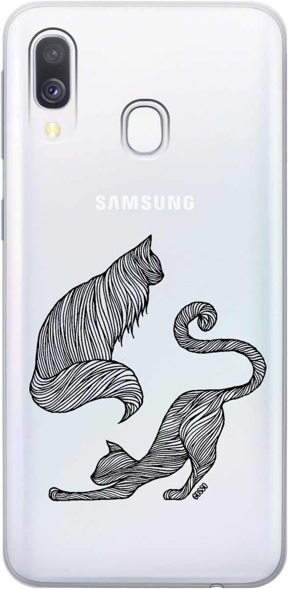 Силиконовый чехол на Samsung Galaxy A40 с 3D принтом "Lazy Cats" прозрачный, Прозрачный;серый, 683 
Силиконовый чехол на Samsung Galaxy A40 с 3D принтом "Lazy Cats" прозрачный, Прозрачный;серый, 683