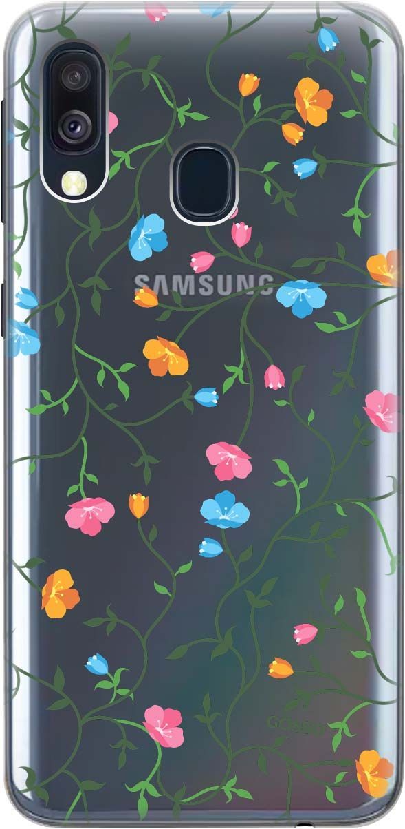 Силиконовый чехол на Samsung Galaxy A40 с принтом "Сurly Flowers" прозрачный, Прозрачный;голубой, 683
Силиконовый чехол на Samsung Galaxy A40 с принтом "Сurly Flowers" прозрачный, Прозрачный;голубой, 683