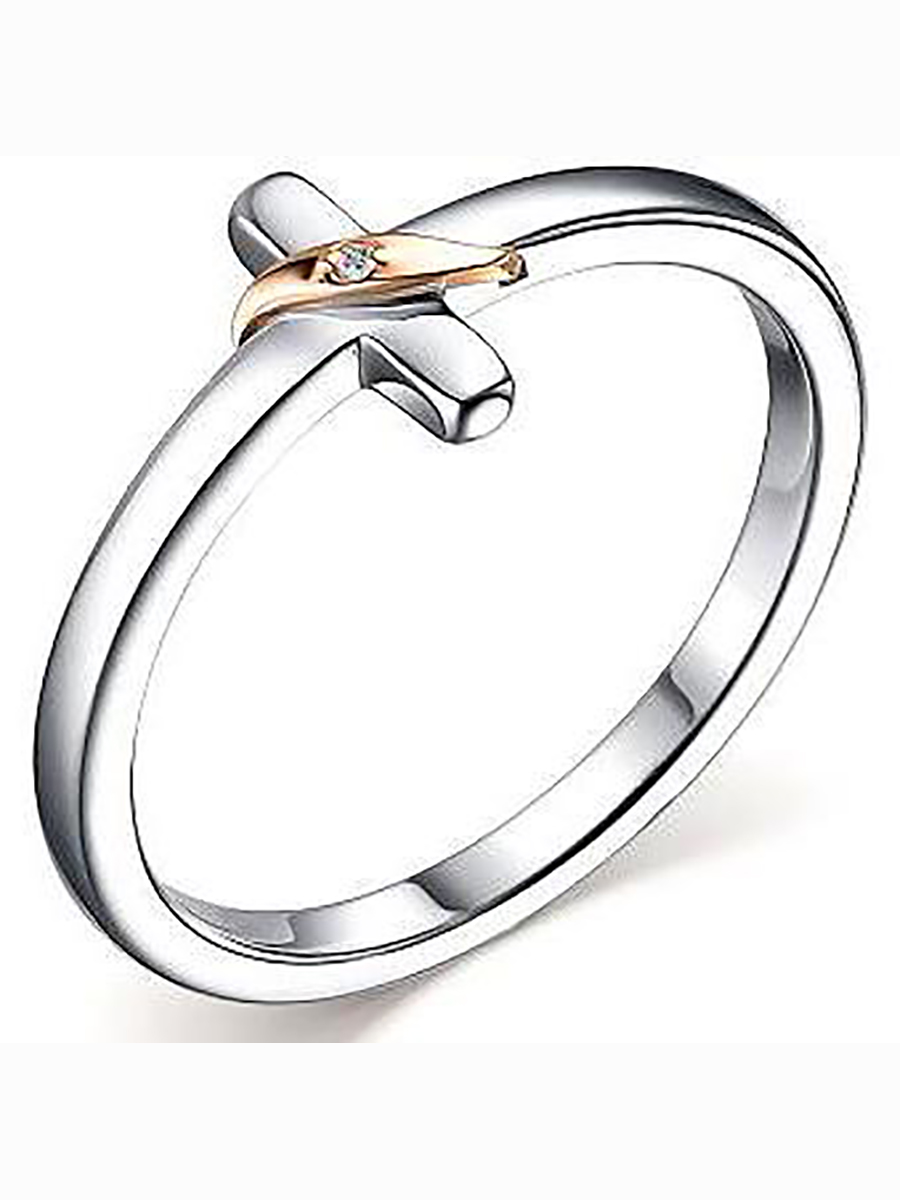 Кольцо с 1 бриллиантом из серебра и золота р. 18 Алкор серебро 01-2495_000Б-00, 01-2495_000Б-00
Кольцо с 1 бриллиантом из серебра и золота р. 18 Алкор серебро 01-2495_000Б-00, 01-2495_000Б-00