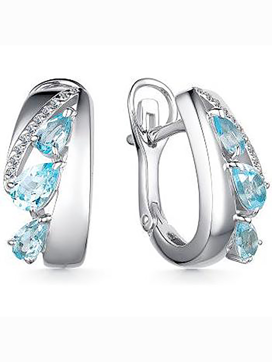 Серьги с топазами и фианитами из серебра Алкор серебро 02-2206_00ТБ-00, 02-2206_00ТБ-00
Серьги с топазами и фианитами из серебра Алкор серебро 02-2206_00ТБ-00, 02-2206_00ТБ-00