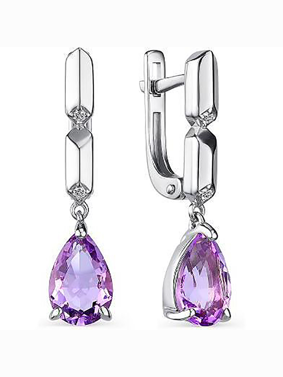 Серьги с фианитами и аметистами из серебра Алкор серебро 02-2059_00АМ-00, 02-2059_00АМ-00
Серьги с фианитами и аметистами из серебра Алкор серебро 02-2059_00АМ-00, 02-2059_00АМ-00