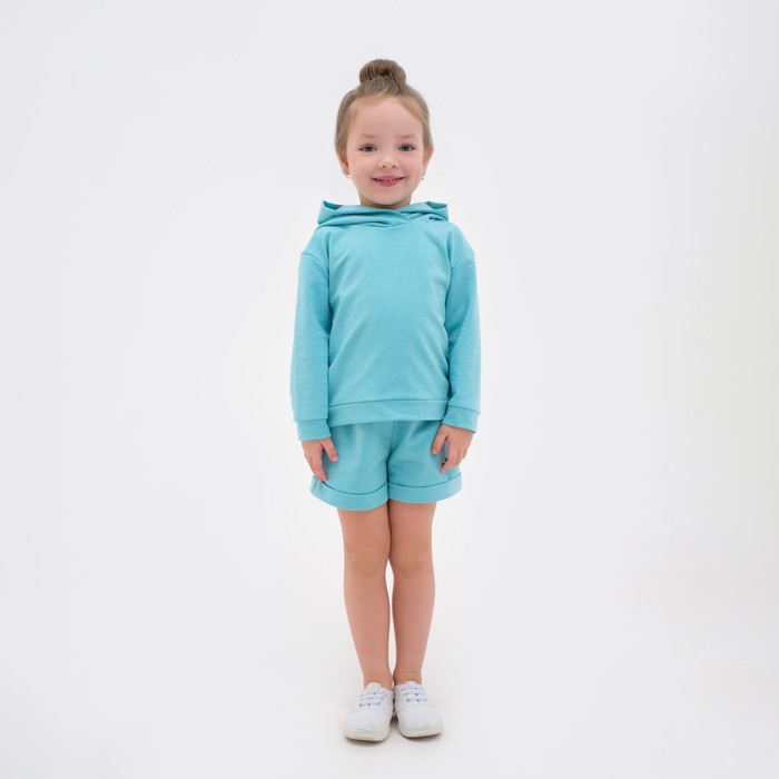 Костюм детский (толстовка, шорты) KAFTAN Basic line, рост 98-104, бирюзовый меланж, Basic line-1
Костюм детский (толстовка, шорты) KAFTAN Basic line, рост 98-104, бирюзовый меланж, Basic line-1