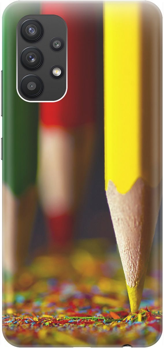 Силиконовый чехол на Samsung Galaxy A32 с принтом "Три карандаша", Желтый;зеленый, 1535 
Силиконовый чехол на Samsung Galaxy A32 с принтом "Три карандаша", Желтый;зеленый, 1535