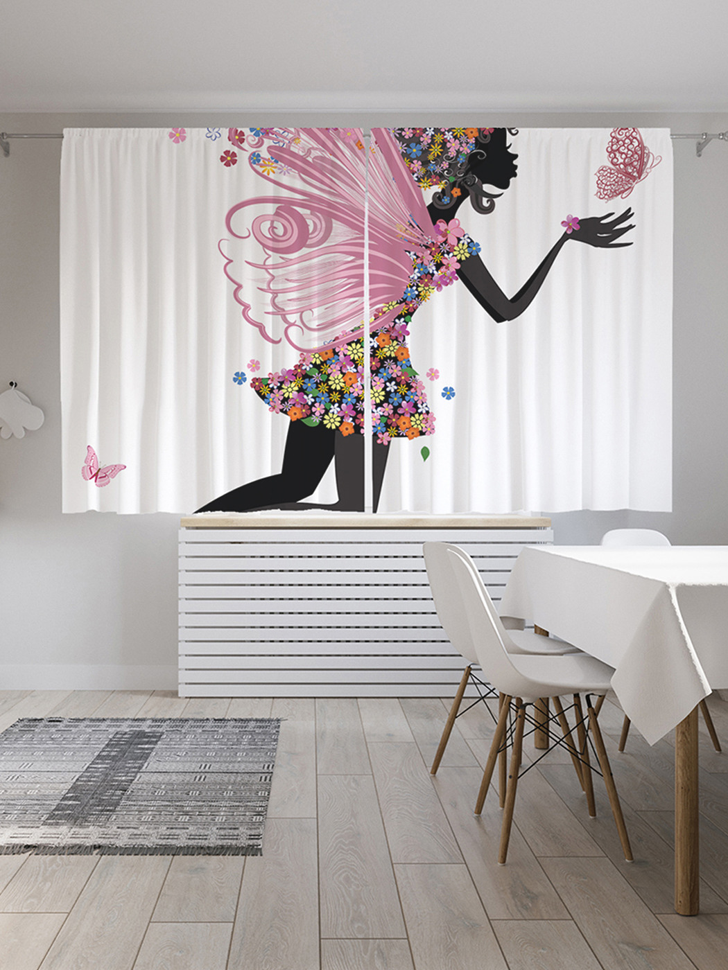 Шторы с фотопечатью JoyArty "Цветочная фея" из сатена, 290х180 см 
Шторы с фотопечатью JoyArty "Цветочная фея" из сатена, 290х180 см