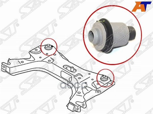 Сайлентблок Fr (передний) Подрамника Задний Nissan Tiida 2009- Sat арт. ST-54400-EM30B
Сайлентблок Fr (передний) Подрамника Задний Nissan Tiida 2009- Sat арт. ST-54400-EM30B
