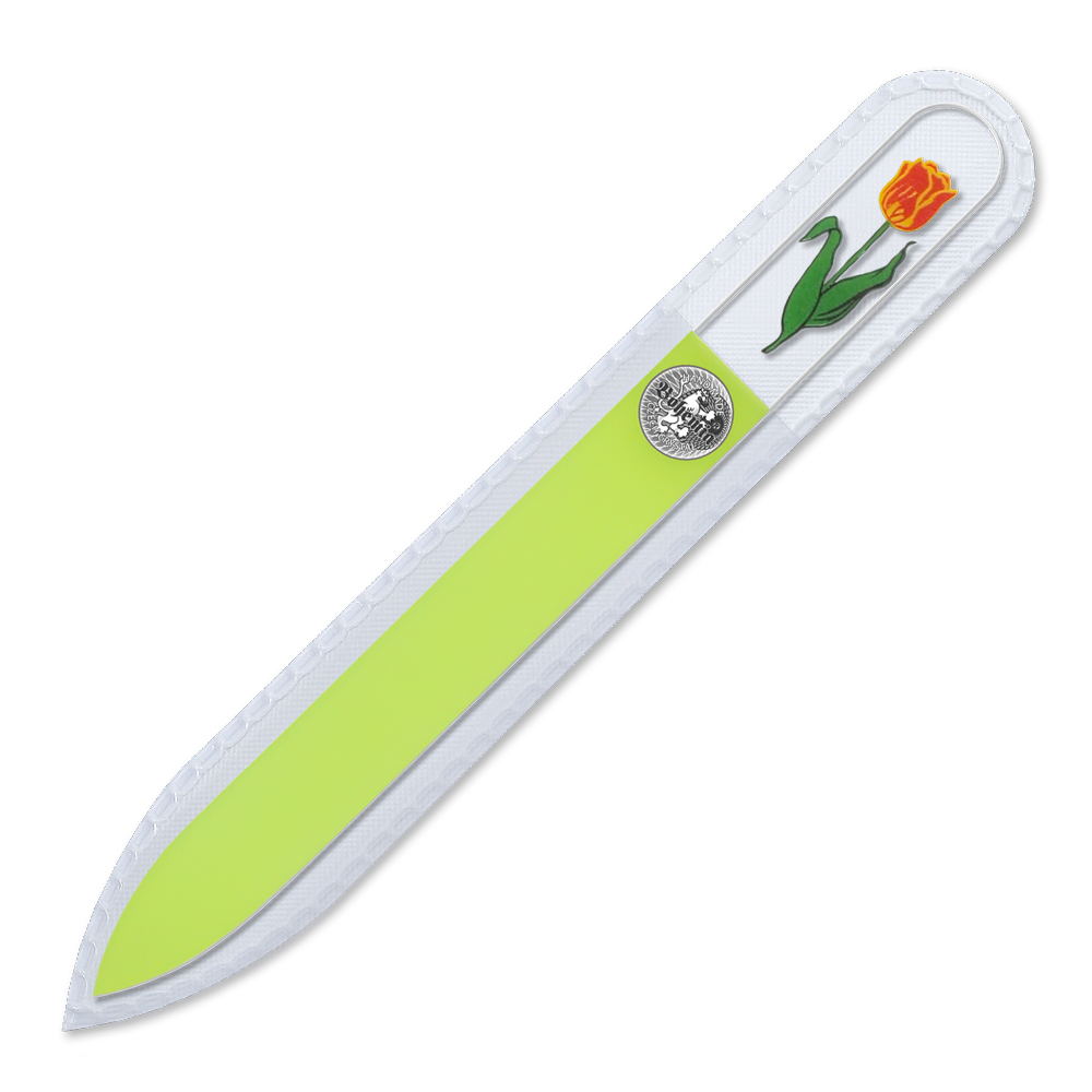 Пилка для ногтей BOHEMIA Czech Nail Files 115158 желтая с декором стекло 
Пилка для ногтей BOHEMIA Czech Nail Files 115158 желтая с декором стекло