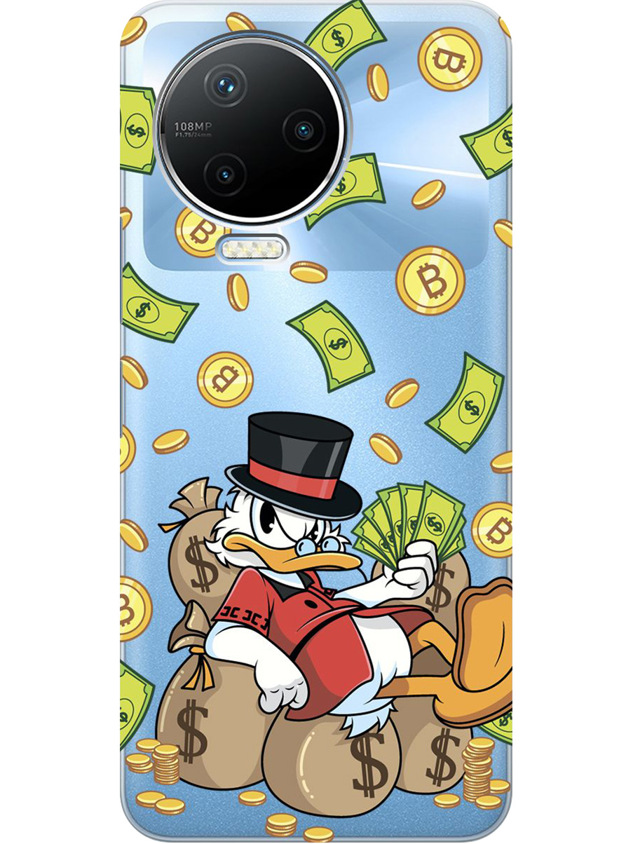 Силиконовый чехол на Infinix Note 12 Pro с принтом "Богатый Скрудж" прозрачный, Прозрачный;белый;зеленый, 762092771
Силиконовый чехол на Infinix Note 12 Pro с принтом "Богатый Скрудж" прозрачный, Прозрачный;белый;зеленый, 762092771