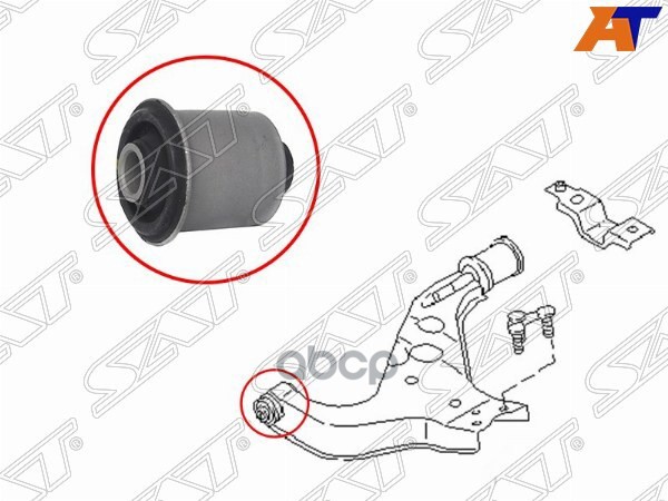 SAT ST-54560-0W000 Сайлентблок переднего нижнего рычага передний NISSAN TERRANO/PATHFINDER
SAT ST-54560-0W000 Сайлентблок переднего нижнего рычага передний NISSAN TERRANO/PATHFINDER