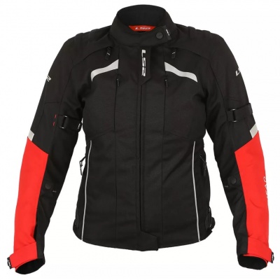 LS2 Мотокуртка женская SERRA LADY JACKET (Черно-красный, M)