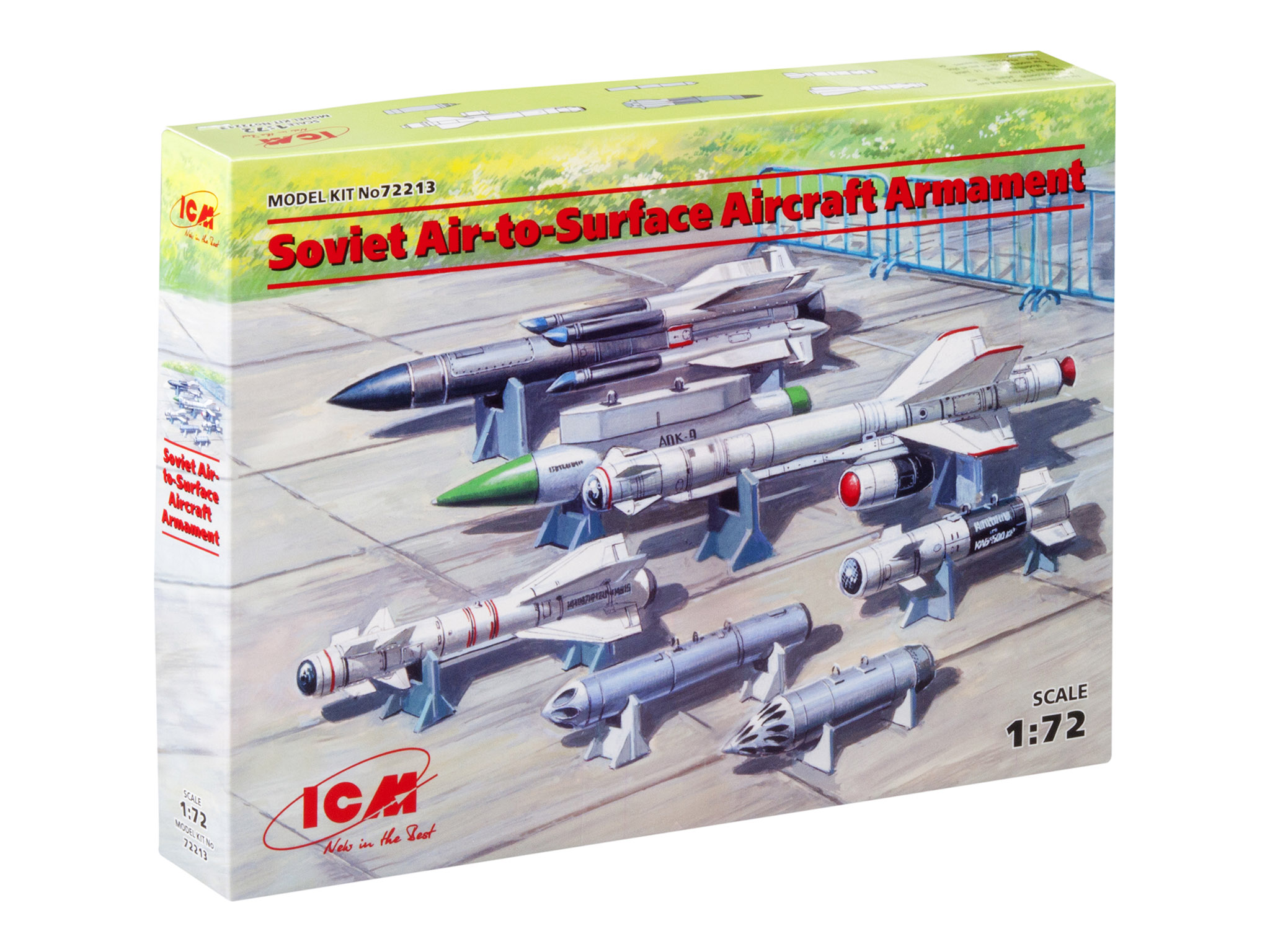 Сборная модель ICM 1/72 Советск авиавоор воздух-земля Ракеты, контейн и пусков устройства
Сборная модель ICM 1/72 Советск авиавоор воздух-земля Ракеты, контейн и пусков устройства