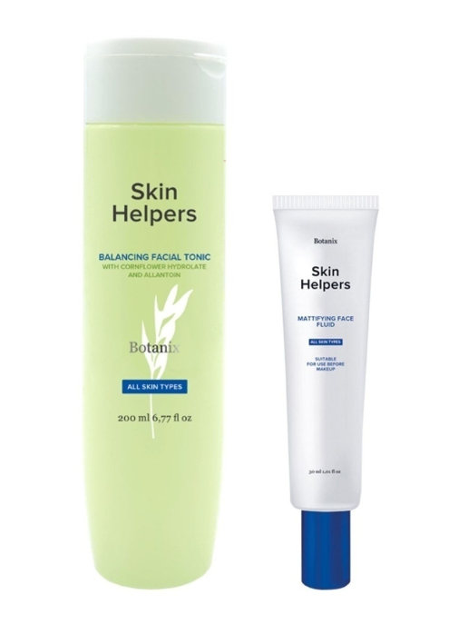 Набор для ежедневного применения Skin Helpers: матирующий флюид 30 мл+тоник для лица 200мл, Матирующий флюид 30 мл + Балансирующий для лица 200 мл
Набор для ежедневного применения Skin Helpers: матирующий флюид 30 мл+тоник для лица 200мл, Матирующий флюид 30 мл + Балансирующий для лица 200 мл
