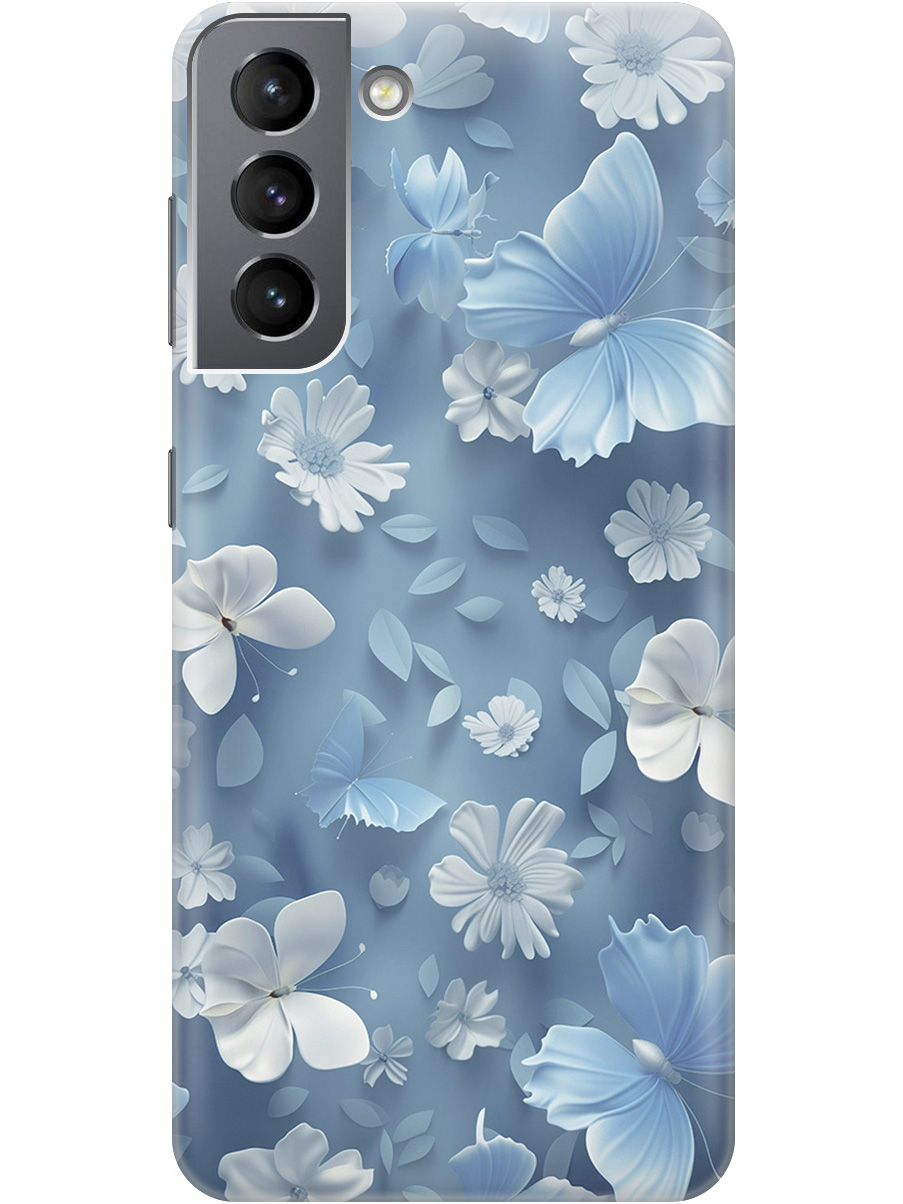 Силиконовый чехол на Samsung Galaxy S21 с принтом "Голубые бабочки", Прозрачный;белый;голубой, 724125010
Силиконовый чехол на Samsung Galaxy S21 с принтом "Голубые бабочки", Прозрачный;белый;голубой, 724125010