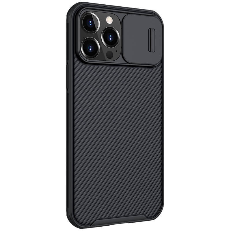 Накладка Nillkin CamShield Pro Case для iPhone 13 Pro с защитой камеры, Черный, CamShield Pro Case
Накладка Nillkin CamShield Pro Case для iPhone 13 Pro с защитой камеры, Черный, CamShield Pro Case