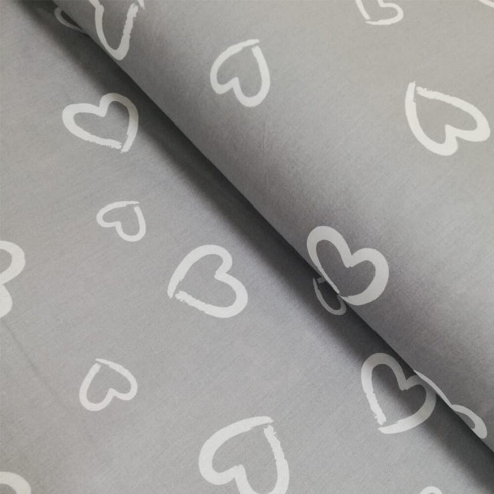 Ткань для рукоделия и шитья 100х150см Сердечки на сером для пэчворка, постельного белья, нарезанная
Ткань для рукоделия и шитья 100х150см Сердечки на сером для пэчворка, постельного белья, нарезанная