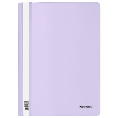 Скоросшиватель пластиковый BRAUBERG Pastel А4, 130/180 мкм, лиловый, 270456, Фиолетовый
Скоросшиватель пластиковый BRAUBERG Pastel А4, 130/180 мкм, лиловый, 270456, Фиолетовый