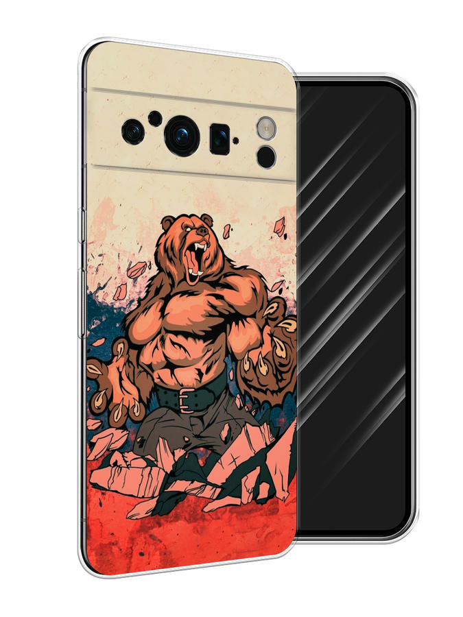 Чехол Awog на Google Pixel 8 Pro "Медведь с флагом РФ", Коричневый;синий;красный, 271650-2
Чехол Awog на Google Pixel 8 Pro "Медведь с флагом РФ", Коричневый;синий;красный, 271650-2