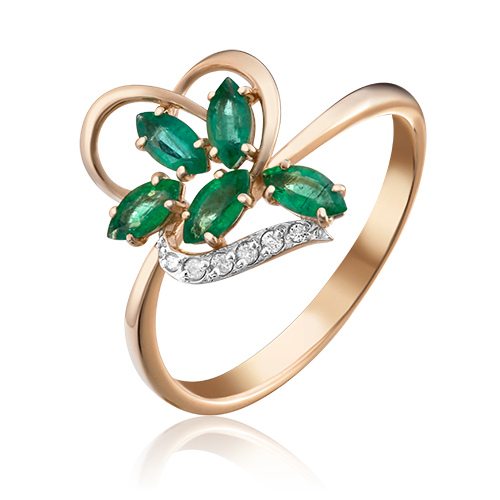Кольцо из золота р. 17 PLATINA jewelry 01-1521-00-106-1110-30, изумруд\бриллиант, 01-1521-00-106-1110-30
Кольцо из золота р. 17 PLATINA jewelry 01-1521-00-106-1110-30, изумруд\бриллиант, 01-1521-00-106-1110-30