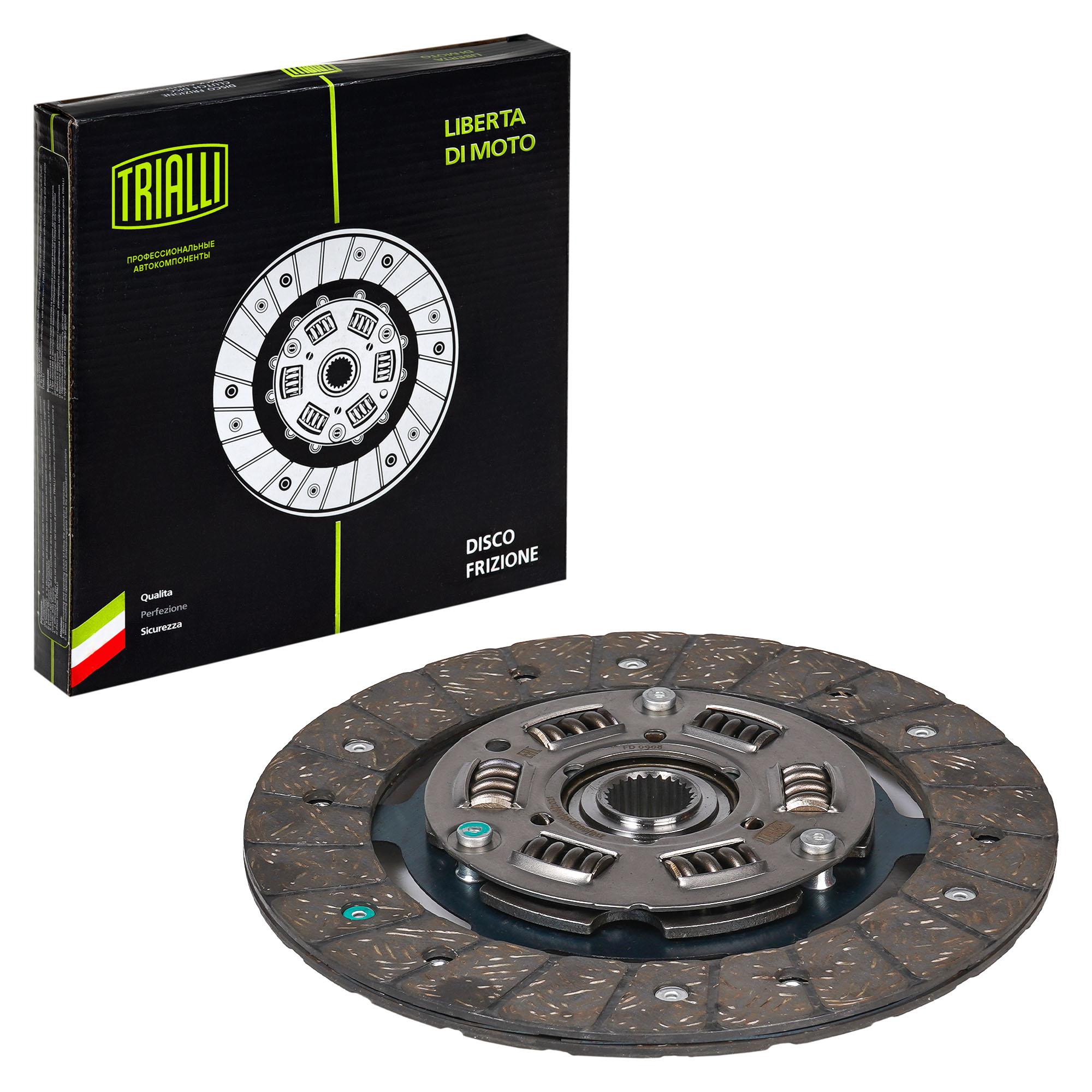 фото Диск сцепления ведомый лада largus/renault logan trialli fd 0908