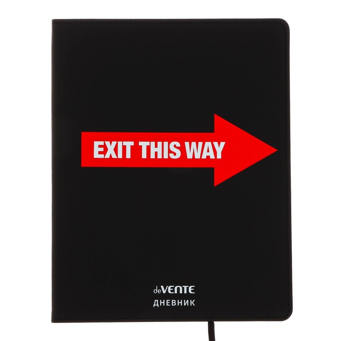 Дневник deVENTE Exit This Way, универсальный, 1-11 класс, экокожа, шелкография, ляссе, 80, Черный
Дневник deVENTE Exit This Way, универсальный, 1-11 класс, экокожа, шелкография, ляссе, 80, Черный