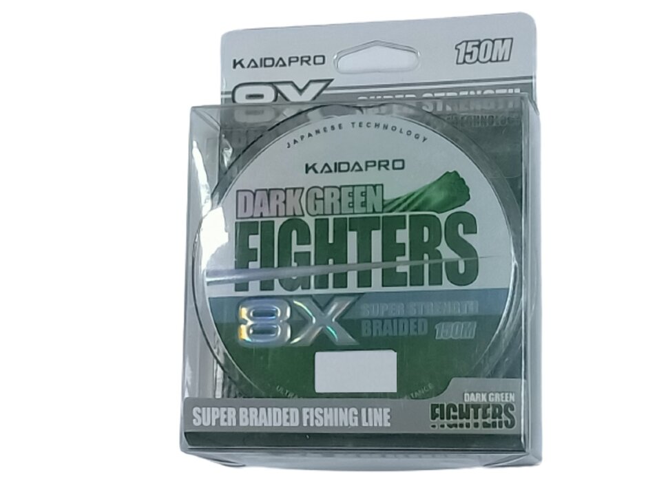 Леска плетеная Kaida Dark Green Fighter 8X 0,12 мм, 150 м, 12,3 кг, dark green, Dark Green Fighter 8X
Леска плетеная Kaida Dark Green Fighter 8X 0,12 мм, 150 м, 12,3 кг, dark green, Dark Green Fighter 8X