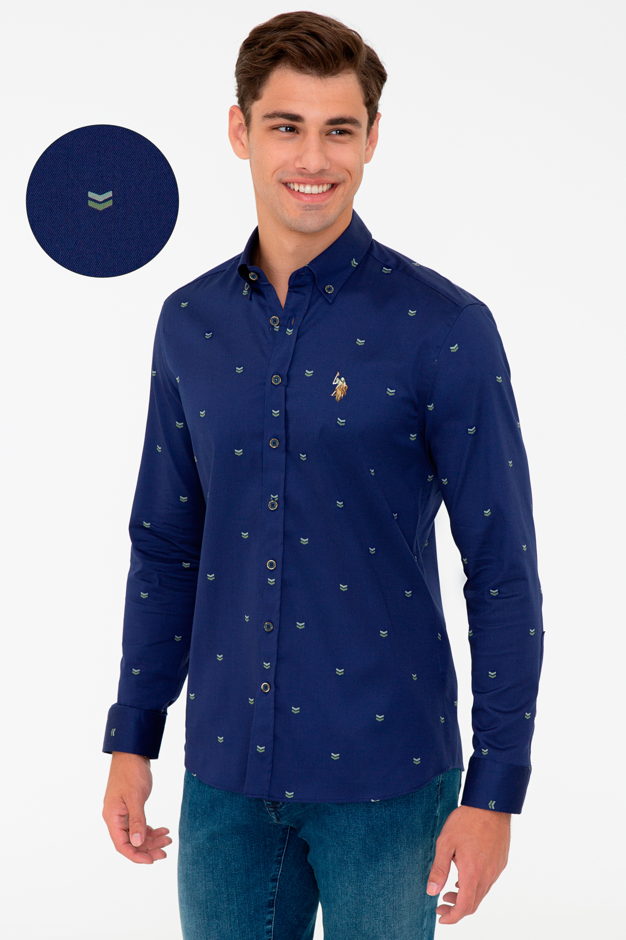 фото Рубашка мужская u.s. polo assn. g081sz0040cavcava синяя m