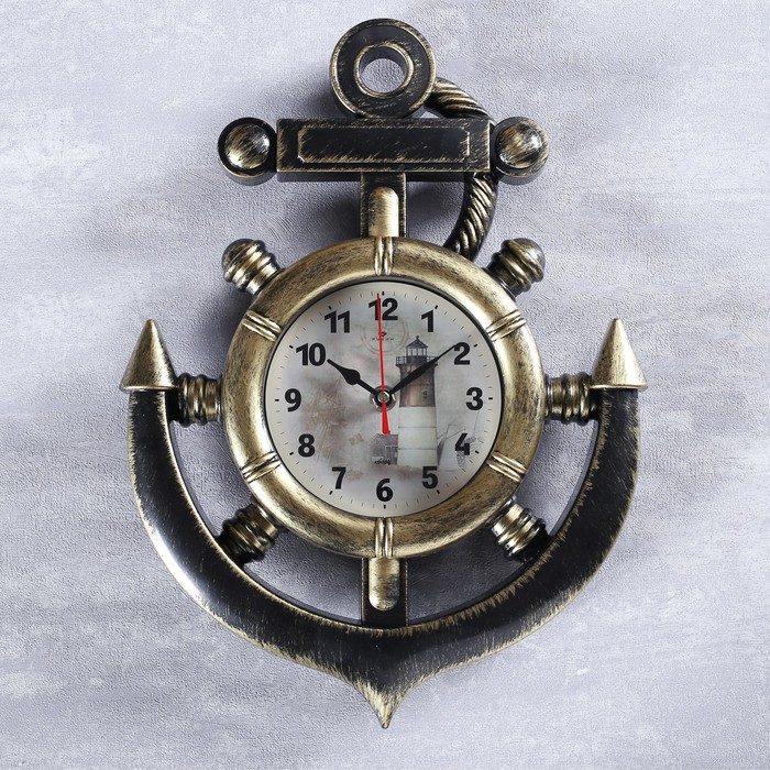 Часы настенные, серия: Море, "Маяк", плавный ход, 38 х 28.5 см, d-12 см, цвет латунь, 23 Февраля
Часы настенные, серия: Море, "Маяк", плавный ход, 38 х 28.5 см, d-12 см, цвет латунь, 23 Февраля