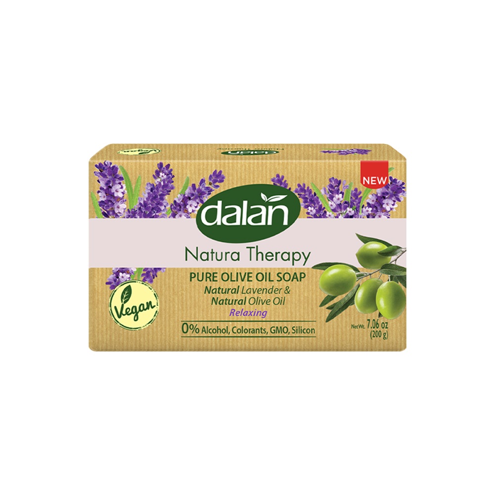 Мыло для бани Dalan Natura Therapy, кусковое, Лаванда и Оливковое Масло, 200 гр, Natura Therapy
Мыло для бани Dalan Natura Therapy, кусковое, Лаванда и Оливковое Масло, 200 гр, Natura Therapy