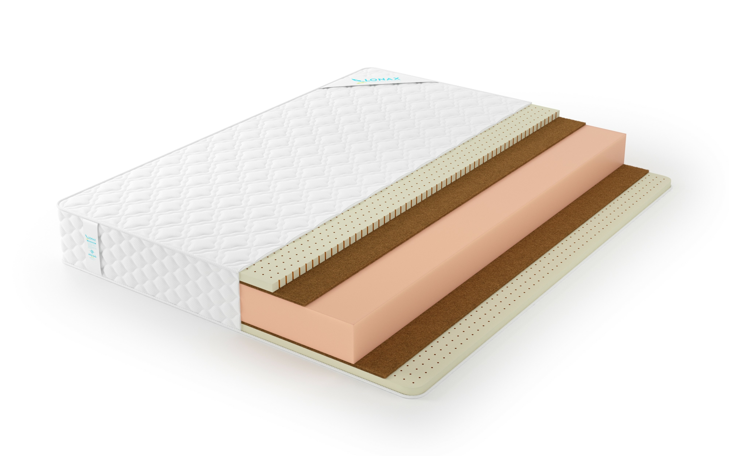 Матрас Lonax Foam Mix Foam Medium Plus 105х210, Бежевый;белый;серый;серебристый, Foam Medium Plus
Матрас Lonax Foam Mix Foam Medium Plus 105х210, Бежевый;белый;серый;серебристый, Foam Medium Plus