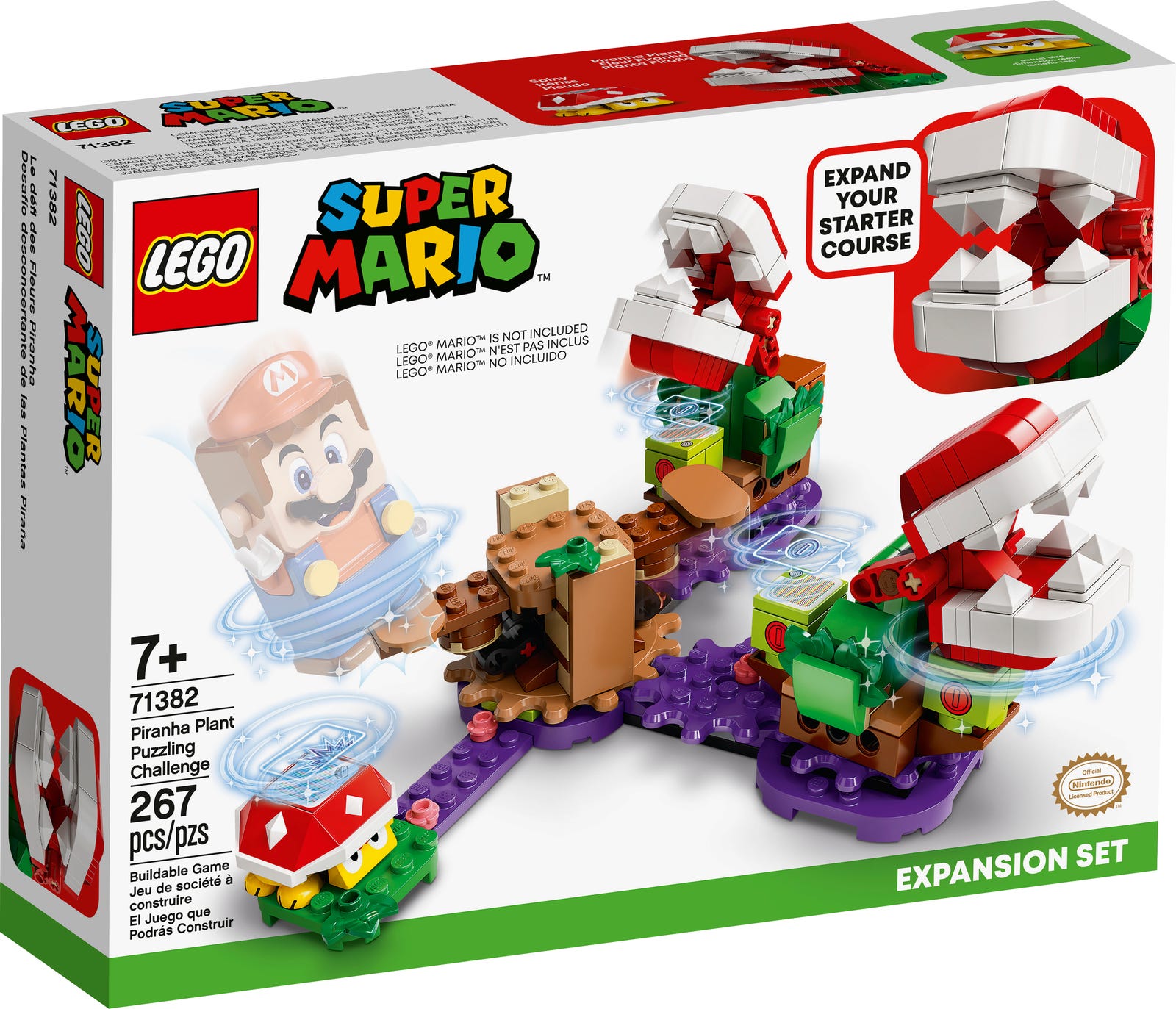 Конструктор LEGO Super Mario 71382 Доп набор Загадочное испытание растения-пираньи, Дополнительный набор Загадочное испытание растения-пираньи
Конструктор LEGO Super Mario 71382 Доп набор Загадочное испытание растения-пираньи, Дополнительный набор Загадочное испытание растения-пираньи