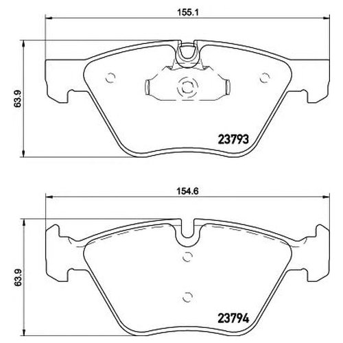 Комплект передних тормозных колодок Hella 8db355015031 для BMW 5 серия E60,E61, X1 E84
Комплект передних тормозных колодок Hella 8db355015031 для BMW 5 серия E60,E61, X1 E84