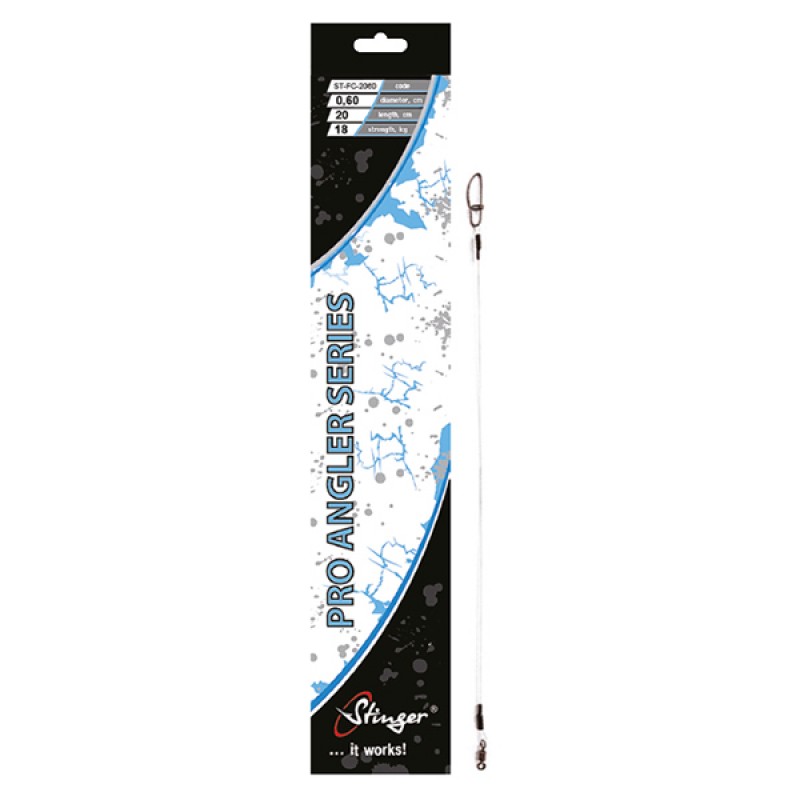 Поводки Stinger pro flurocarbon leader Диаметр/Тест: 0,60 мм/18,0 кг, Длина: 20 см, Прозрачный
Поводки Stinger pro flurocarbon leader Диаметр/Тест: 0,60 мм/18,0 кг, Длина: 20 см, Прозрачный