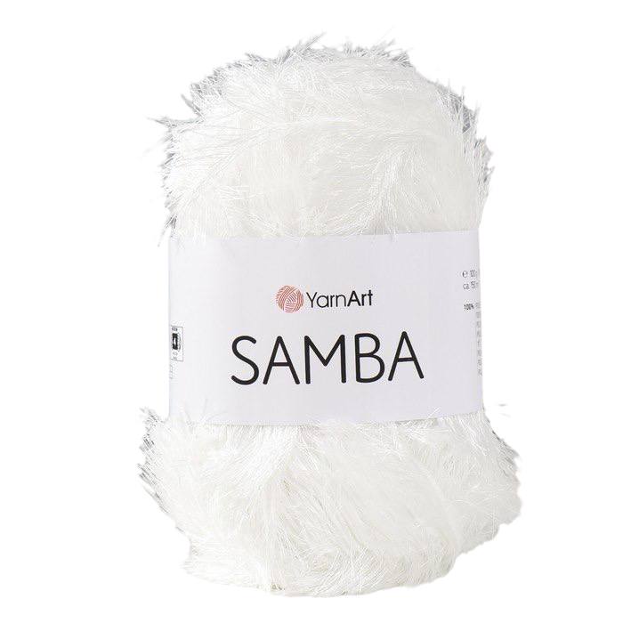 Пряжа YarnArt Samba 100% полиэстер 150 м /100 гр (01 белый), "Samba" 100% полиэстер 150 м /100 гр (01 белый)
Пряжа YarnArt Samba 100% полиэстер 150 м /100 гр (01 белый), "Samba" 100% полиэстер 150 м /100 гр (01 белый)