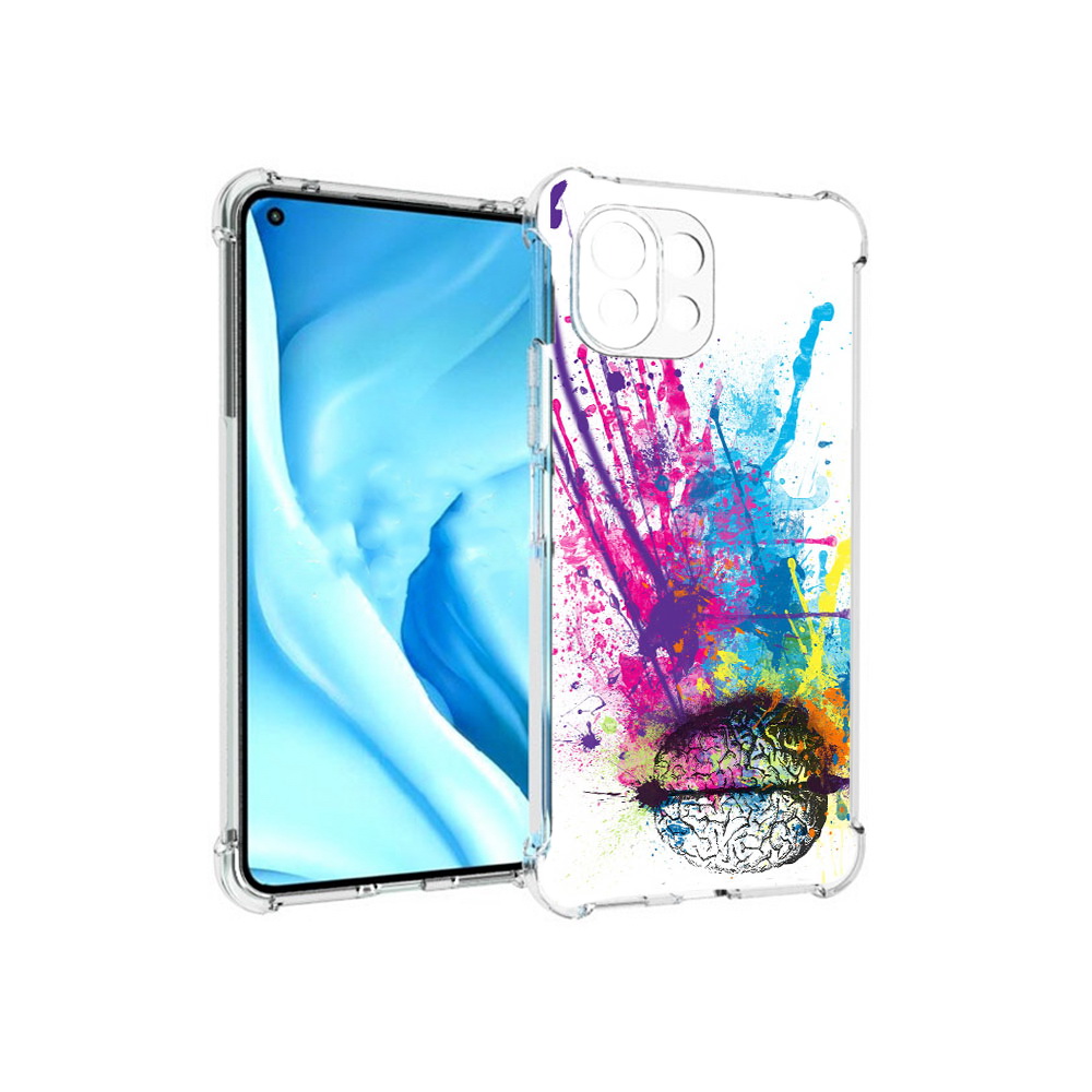 Чехол MyPads Tocco для Xiaomi Mi 11 Lite яркий красочный мозг (PT159462.256.710), Прозрачный, Tocco
Чехол MyPads Tocco для Xiaomi Mi 11 Lite яркий красочный мозг (PT159462.256.710), Прозрачный, Tocco